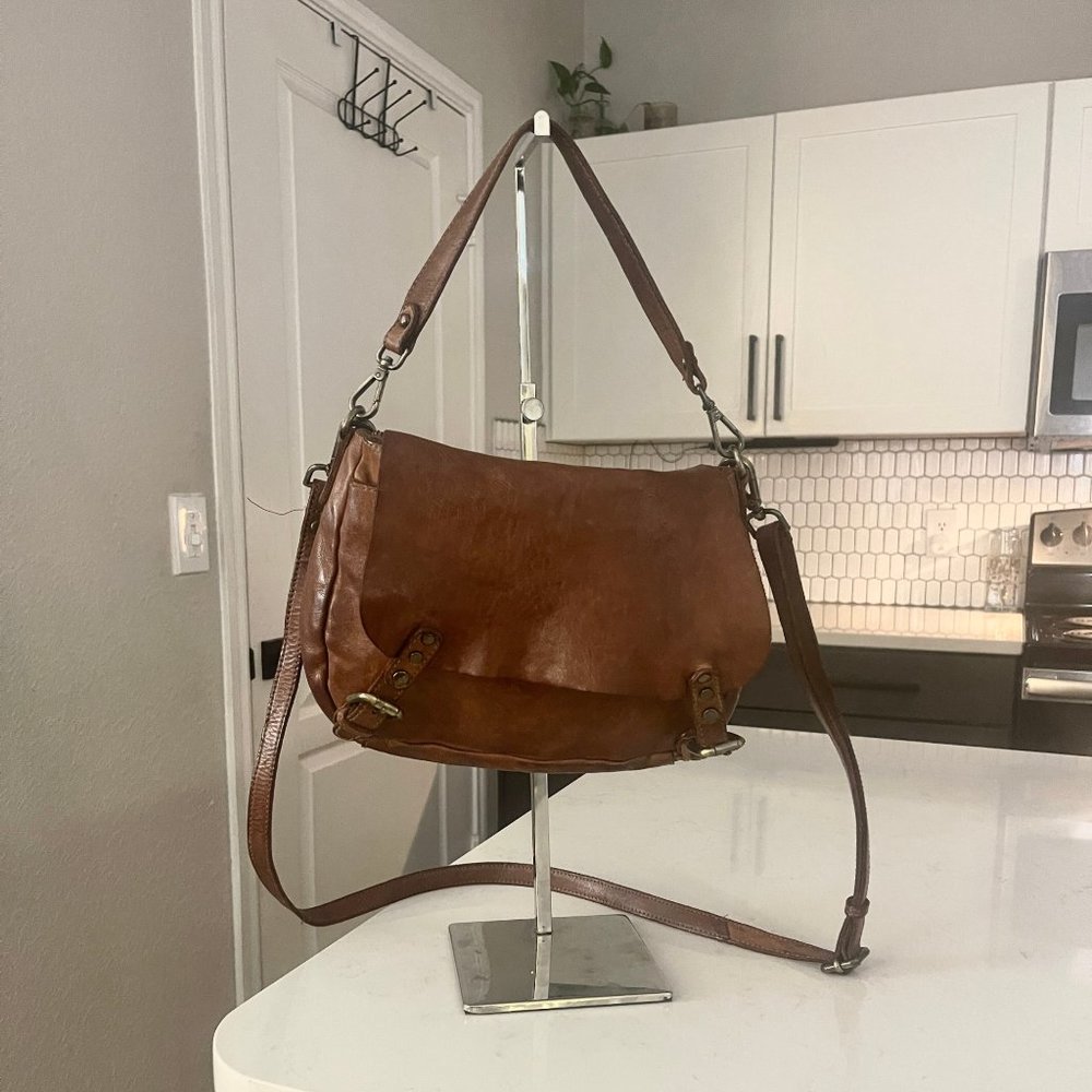 Colorado Genuine Leather Cognac Caramel Camel Brown Purse Hobo Shoulderb…